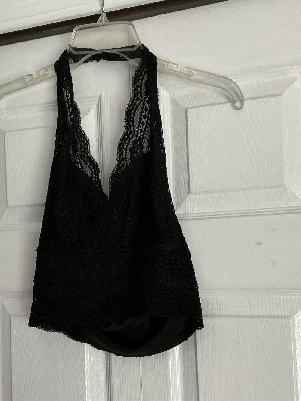 Deb Black Lace Halter Tank Top